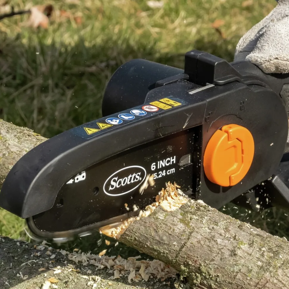 Scott's 20V Lithium-Ion 6 in. Cordless Hacket Chainsaw Kit (2 Ah)