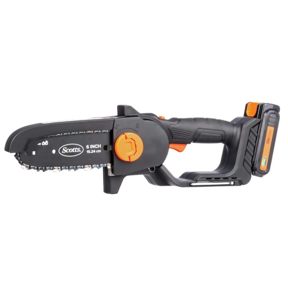 Scott's 20V Lithium-Ion 6 in. Cordless Hacket Chainsaw Kit (2 Ah)