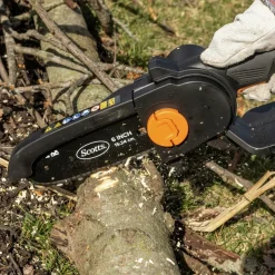 Scott's 20V Lithium-Ion 6 in. Cordless Hacket Chainsaw Kit (2 Ah)