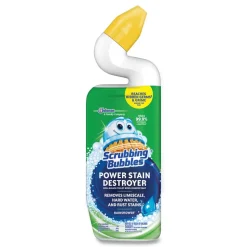 Scrubbing Bubbles 24 oz Power Stain Destroyer Toilet Bowl Disinfectant - Rainshower Scent (6/Carton)