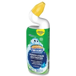 Scrubbing Bubbles 24 oz Power Stain Destroyer Toilet Bowl Disinfectant - Rainshower Scent (6/Carton)