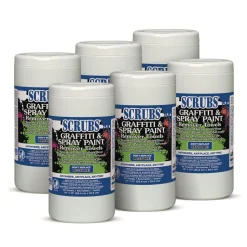 SCRUBS 10 in. x 12 in. Graffiti and Paint Remover Towels (6/Carton)