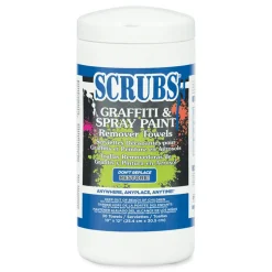 SCRUBS 10 in. x 12 in. Graffiti and Paint Remover Towels (6/Carton)