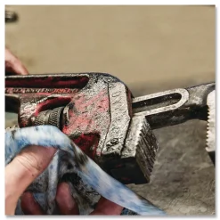 SCRUBS Hand Cleaner Towels SCRUBS in-a-Bucket Refill 1-Ply 10 x 12 Citrus Blue/White 72/Pack 6 Packs/Carton