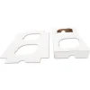SCT 7.88 in. x 3.88 in. x 0.88 in. 2-Cupcake Paper Holder Inserts - White/Brown (200/Bundle)