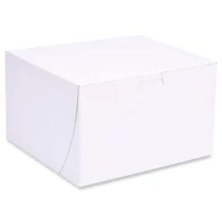 SCT 8 in. x 8 in. x 5 in. Paper Standard Bakery Boxes - White (100/Carton)