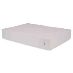 SCT 26 in. x 18.5 in. x 4 in. Paper Standard Bakery Boxes - White (50/Carton)