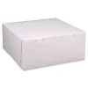 SCT 12 in. x 12 in. x 5 in. Paper Standard Bakery Boxes - White (100/Carton)