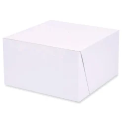 SCT 7 in. x 7 in. x 4 in. Paper Standard Bakery Boxes - White (250/Carton)