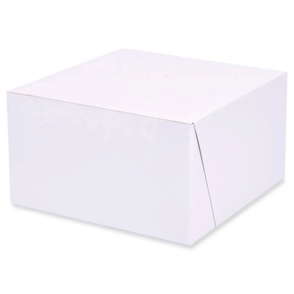 SCT 7 in. x 7 in. x 4 in. Paper Standard Bakery Boxes - White (250/Carton)