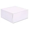 SCT 9 in. x 9 in. x 4 in. Paper Standard Bakery Boxes - White (200/Carton)