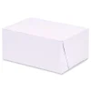 SCT 6 in. x 4.45 in. x 2.75 in. Standard Paper Bakery Boxes - White (250/Carton)