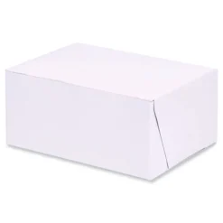 SCT 6 in. x 4.45 in. x 2.75 in. Standard Paper Bakery Boxes - White (250/Carton)