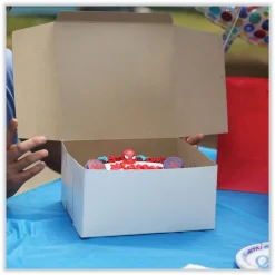 SCT 6 in. x 4.45 in. x 2.75 in. Standard Paper Bakery Boxes - White (250/Carton)