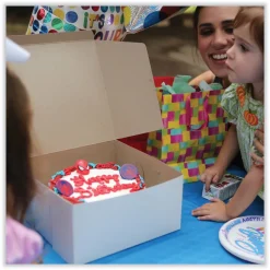 SCT 6 in. x 4.45 in. x 2.75 in. Standard Paper Bakery Boxes - White (250/Carton)