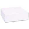 SCT 8 in. x 2.5 in. x 8 in. Standard Paper One-Piece Non-Window Bakery Boxes - White (250/Bundle)