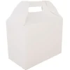 SCT 10 lbs. Capacity 8.88 in. x 5 in. x 6.75 in. Paper Carryout Barn Boxes - White (150/Carton)