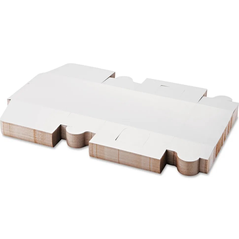 SCT SCH 0977 10 in. x 10 in. x 5.5 in. Paper One-Piece Non-Window Bakery Boxes - White (100/Carton)