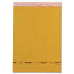 Sealed Air #4 Barrier Bubble Air Cell Cushion Self-Adhesive Closure 9.5 in. x 14.5 in. Jiffylite Self-Seal Bubble Mailer - Brown Kraft (25/Carton)
