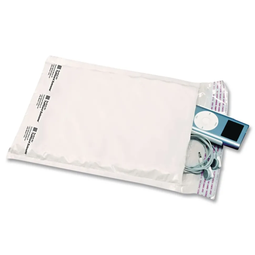 Sealed Air 12.5 in. x 19 in. #6 Jiffy TuffGard Self-Seal Cushioned Mailer - White (25/Carton)