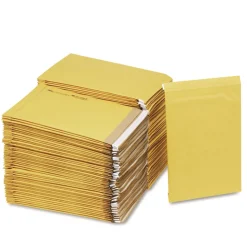 Sealed Air Jiffy #5 Paper Padding Self-Adhesive Closure 10.5 in. x 16 Padded Mailer - Golden Kraft (100/Carton)