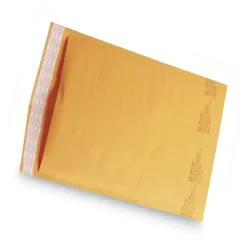 Sealed Air Jiffylite #4 Barrier Bubble Air Cell Cushion Self-Adhesive Closure Self-Seal 9.5 in. x 14.5 in. Bubble Mailer - Brown Kraft (100/Carton)