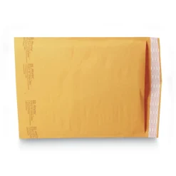 Sealed Air Jiffylite #4 Barrier Bubble Air Cell Cushion Self-Adhesive Closure Self-Seal 9.5 in. x 14.5 in. Bubble Mailer - Brown Kraft (100/Carton)