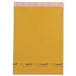 Sealed Air Jiffylite #7 Barrier Bubble Air Cell Cushion Self-Adhesive Closure Self-Seal 14.25 in. x 20 in. Bubble Mailer - Brown Kraft (25/Carton)