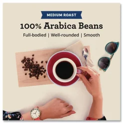 Seattle's Best 12407831 12 oz Bag Medium Roast Whole Bean Coffee - Port Side Blend (6/Carton)