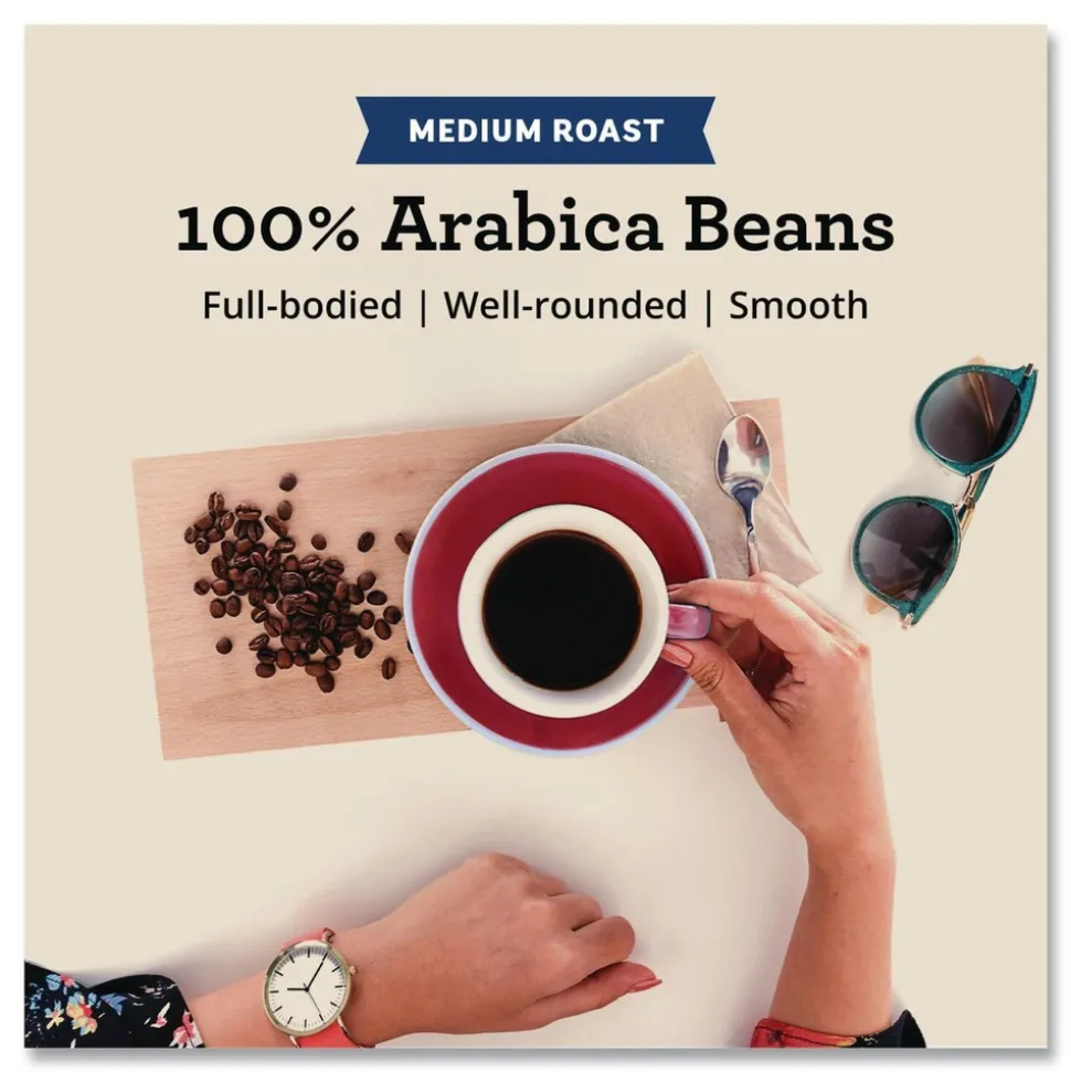 Seattle's Best 12407831 12 oz Bag Medium Roast Whole Bean Coffee - Port Side Blend (6/Carton)