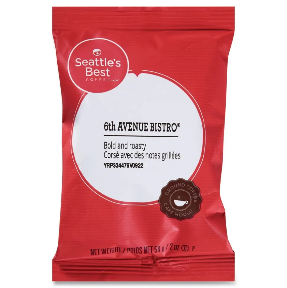 Seattle's Best 12420873 2.1 oz. Packet Premeasured Coffee Packs - 6th Avenue Bistro (72/Carton)