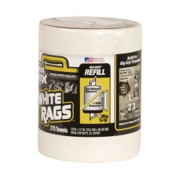 Sellars 1-Ply 10 x 12 Z300 Wipers Big Grip Refill - White (6/Carton)