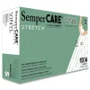 SemperCare Stretch Vinyl Examination Gloves - Small, Cream (100/Box)