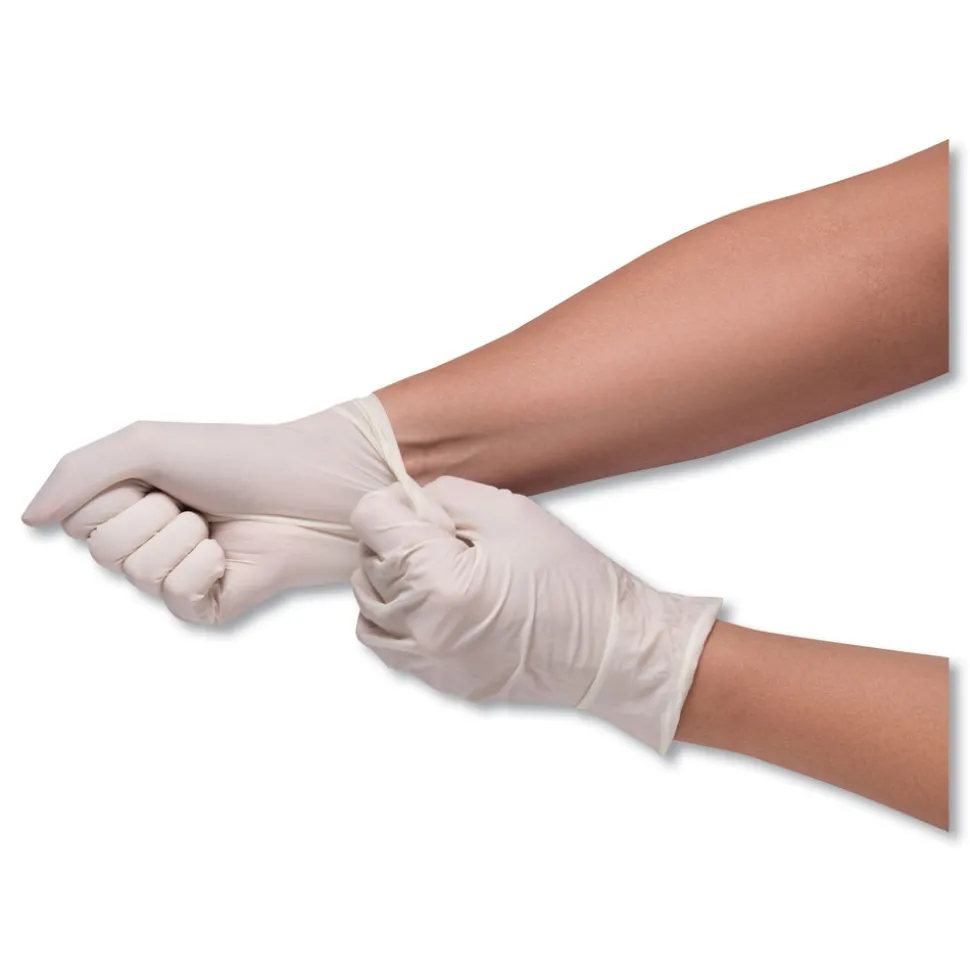 SemperCare Stretch Vinyl Examination Gloves - X-Large, Cream (1000/Carton)