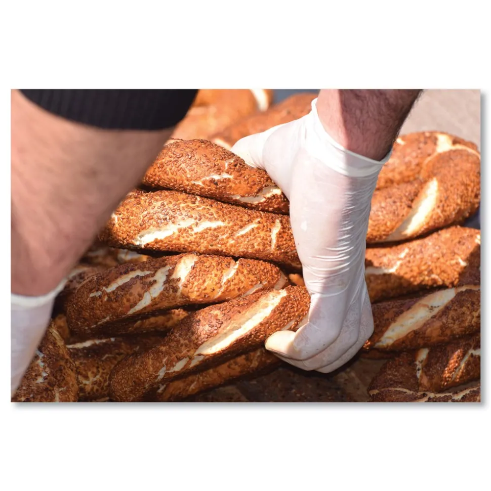 SemperCare Stretch Vinyl Examination Gloves - X-Large, Cream (1000/Carton)