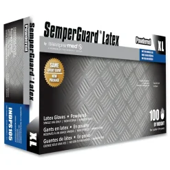 SemperGuard Latex Powdered Gloves - X-Large Cream (100/Box)