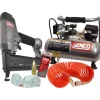 SENCO FinishPro 18 Gauge Brad Nailer and 0.5 HP 1 Gallon Oil-Free Hand Carry Air Compressor Combo Kit