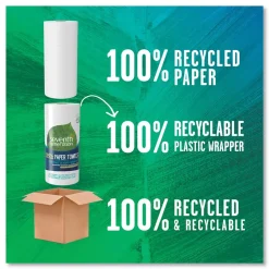 Seventh Generation 13722 100% Recycled 11 in. x 5.4 in. 2-Ply Paper Kitchen Towel Rolls - White (156 Sheets/Roll, 24 Rolls/Carton)