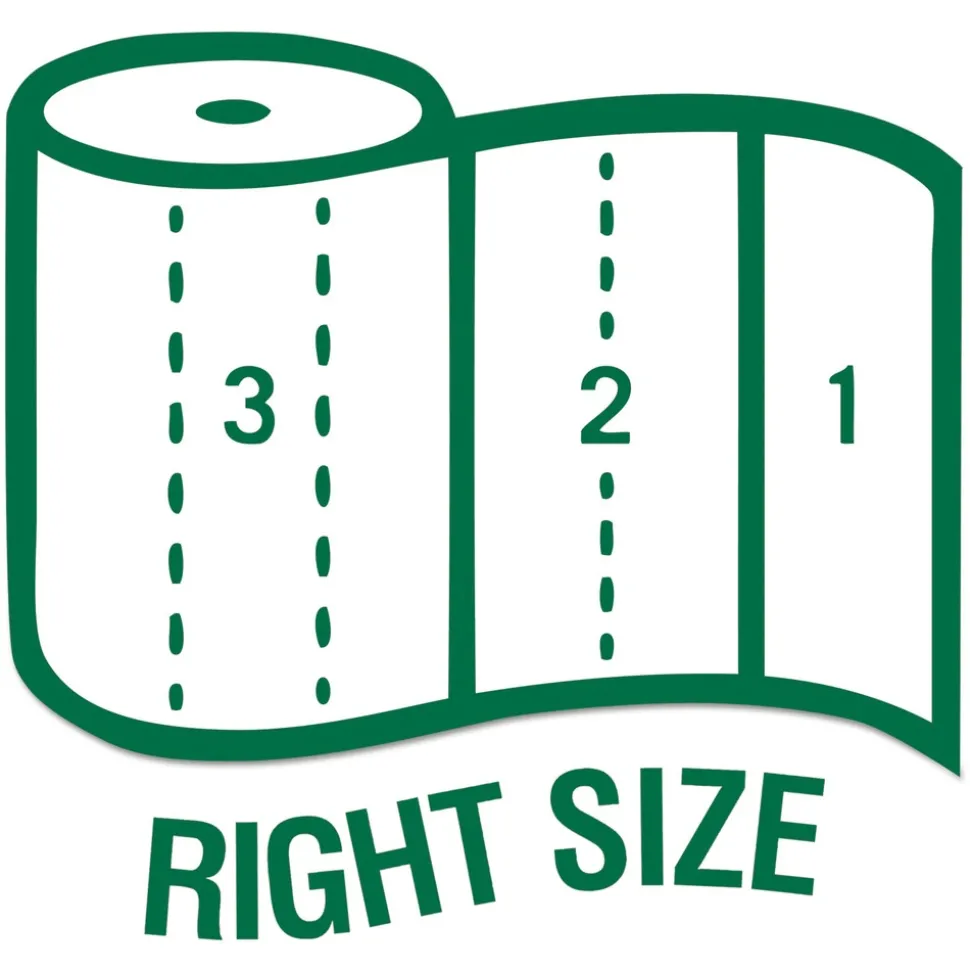 Seventh Generation 13722 100% Recycled 11 in. x 5.4 in. 2-Ply Paper Kitchen Towel Rolls - White (156 Sheets/Roll, 24 Rolls/Carton)