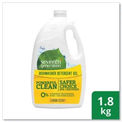 Seventh Generation 70 oz. Bottle Natural Automatic Dishwasher Gel - Lemon (6/Carton)