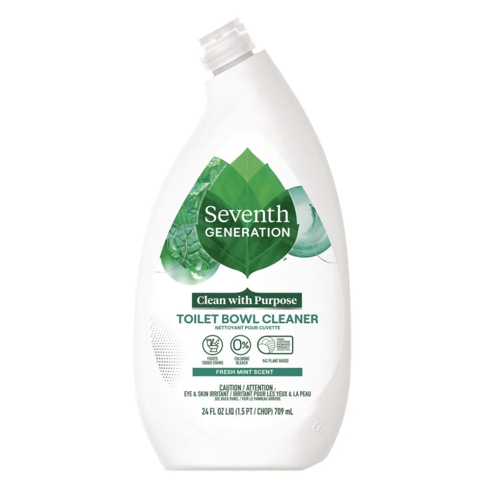 Seventh Generation 24 oz. Bottle Toilet Bowl Cleaner - Fresh Mint Scent (4/Carton)