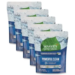 Seventh Generation Natural Automatic Dishwasher Detergent Packs - Free and Clear (5/Carton)