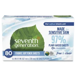 Seventh Generation Natural Fabric Softener Sheets - Unscented