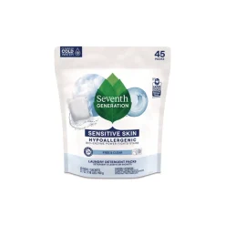 Seventh Generation Powder Natural Laundry Detergent Packs - Unscented (8/Carton)