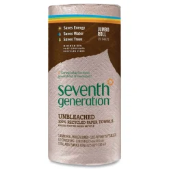 Seventh Generation SEV 13720 100% Recycled 11 in. x 9 in. 2-Ply Paper Kitchen Towel Rolls - Brown (120/Roll, 30 Rolls/Carton)