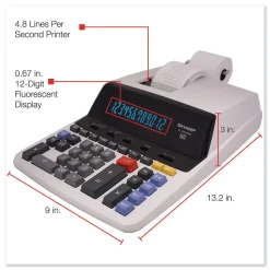 Sharp Black/Red Print 4.8 Lines/Sec Two-Color Printing Calculator