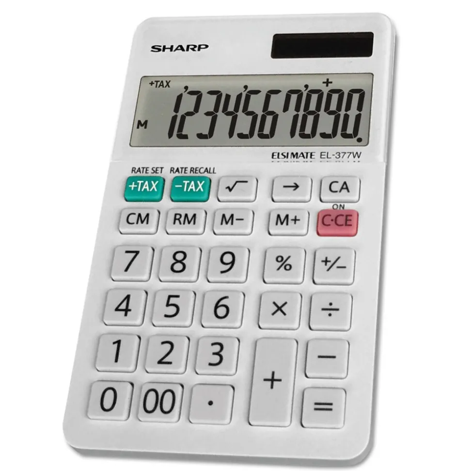 Sharp 10-Digit LCD Large Pocket Calculator