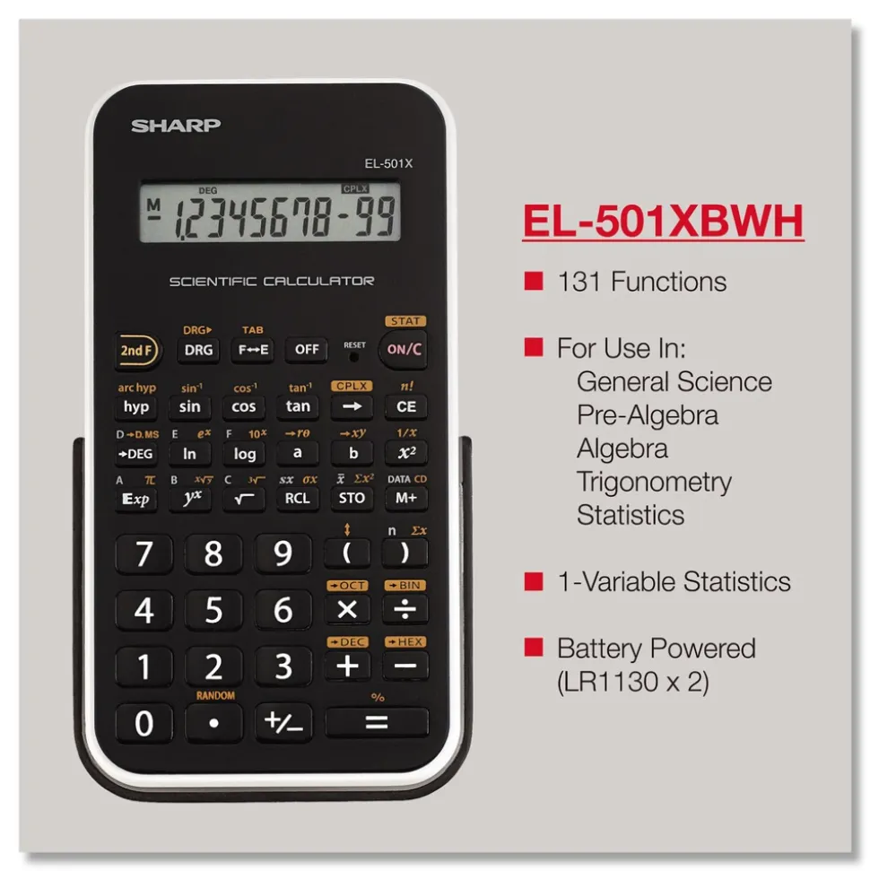 Sharp 10-Digit LCD Scientific Calculator