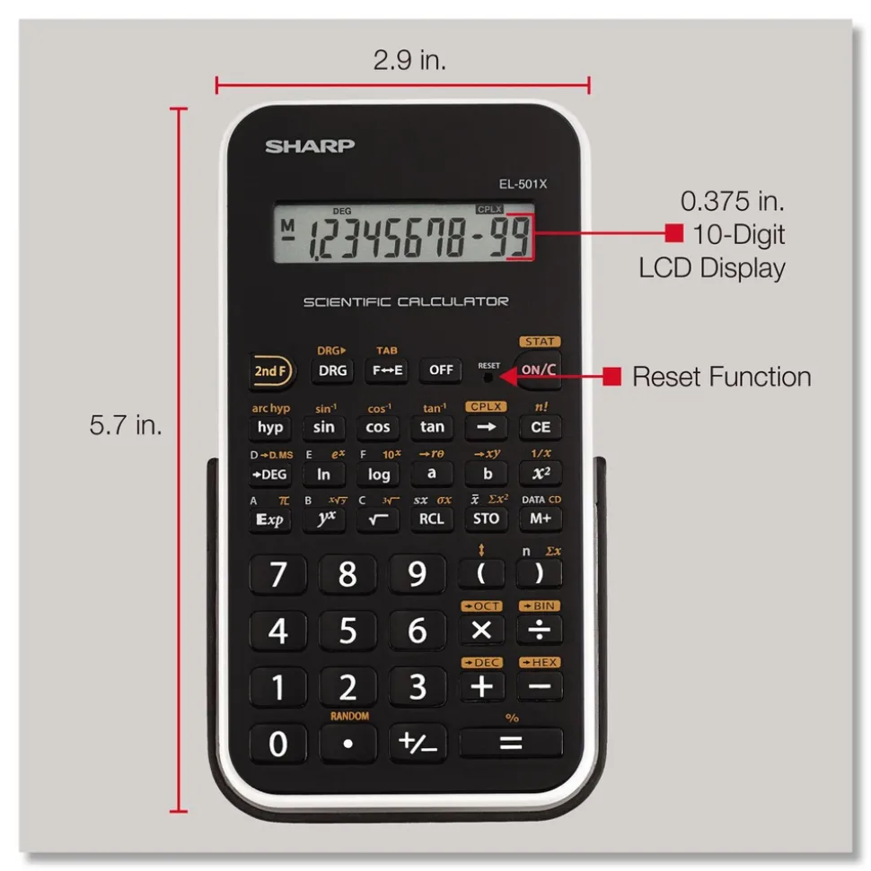 Sharp 10-Digit LCD Scientific Calculator