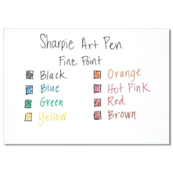 Sharpie Art Pen Fine 0.4 millimeter Stick Porous Point Pen - Assorted Ink/Barrel Colors (1-Set)